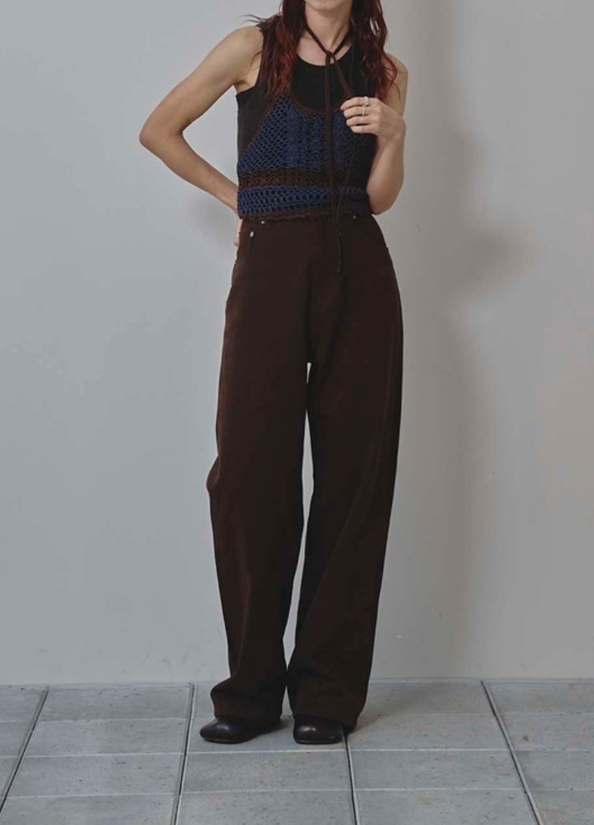 鉤針編織針織短版背心